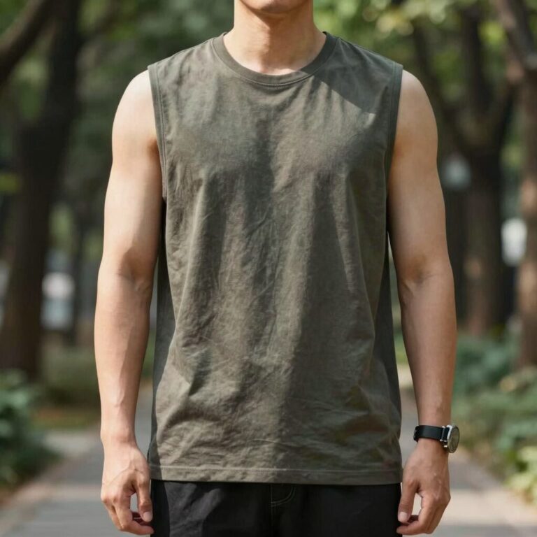 지프 반팔 티셔츠 190g 레거시 모델의 두께감과 비침 없는 착용샷