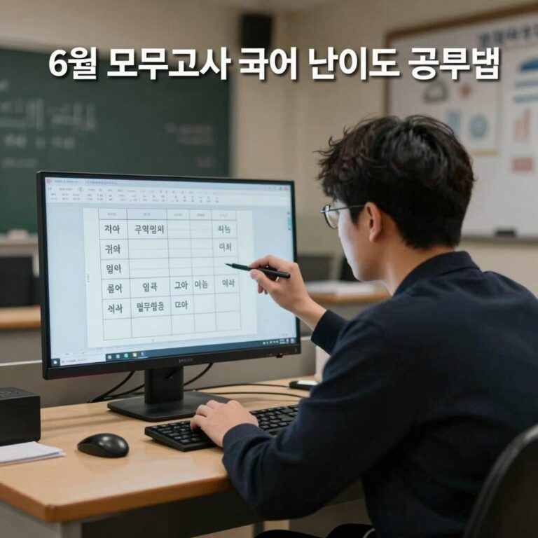 6월 모의고사 국어 난이도 대비 공부법