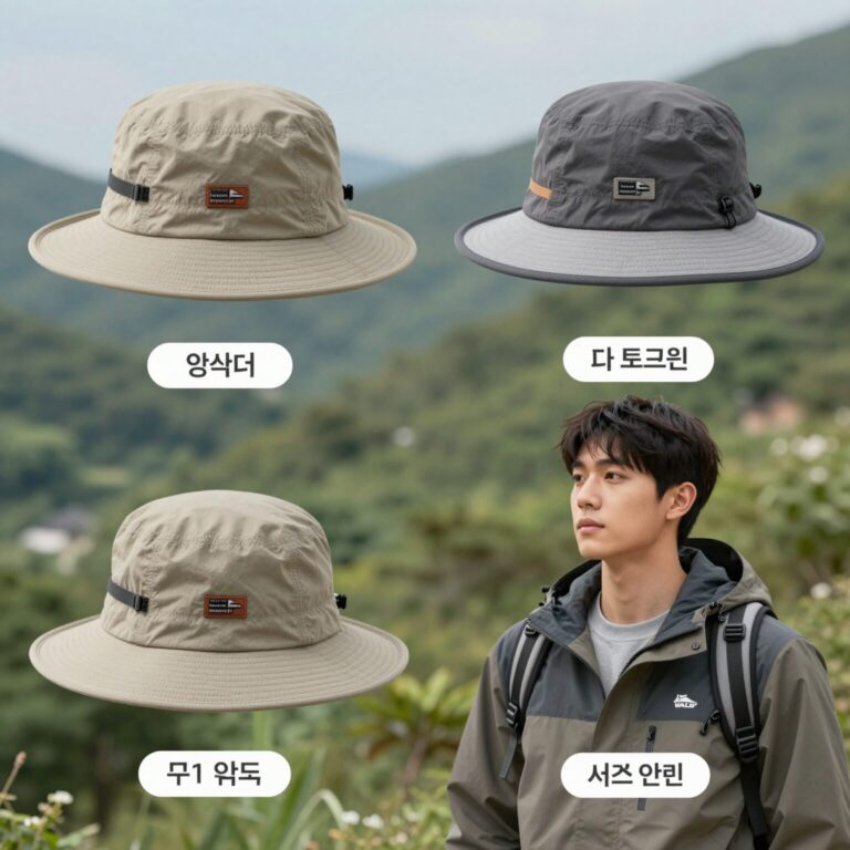 여름 산행에 추천하는 남자 등산모자 3종 비교 이미지