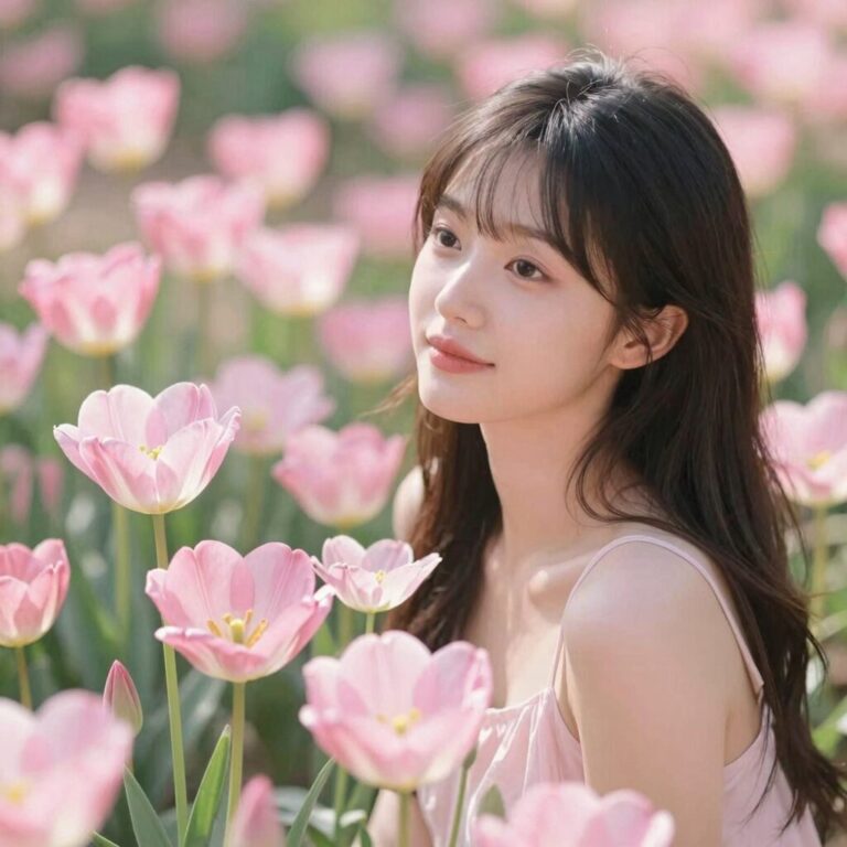 분홍낮달맞이꽃이 햇살 아래 활짝 핀 모습