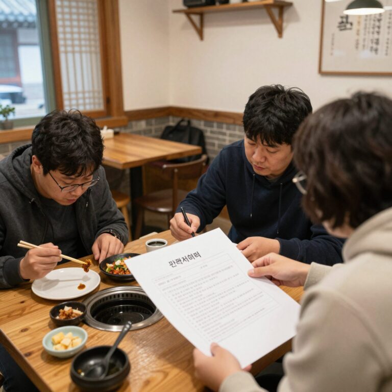 음식점 중소기업 특별세액감면 신청을 위한 관광식당 인허가 서류와 세무 상담 모습
