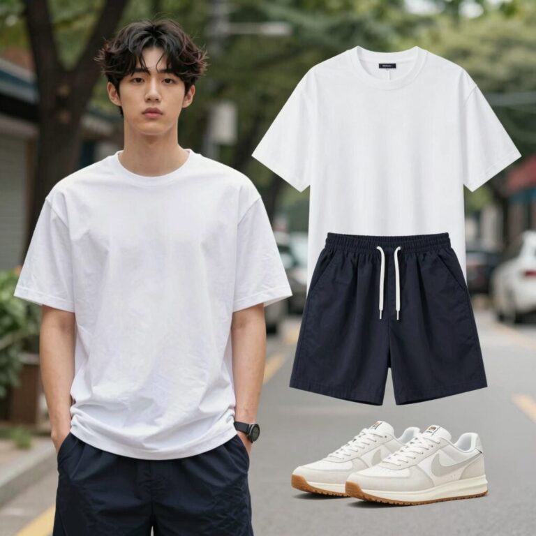 남자여름옷 코디 예시 명동 H&M과 주우재 스타일링