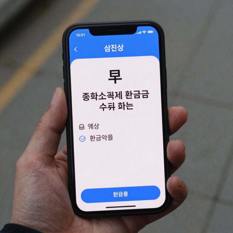 삼쩜삼 앱에서 종합소득세 환급금을 조회하는 화면. 간단한 정보 입력만으로 예상 환급액을 확인할 수 있다.