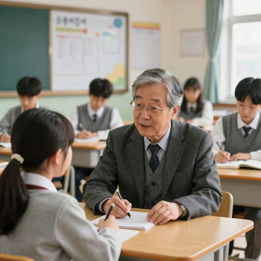 스승의 은혜를 떠올리게 하는 학창시절 교실 풍경과 선생님의 따뜻한 모습