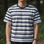 톰브라운 반팔티 시그니처 4줄 스트라이프 디자인