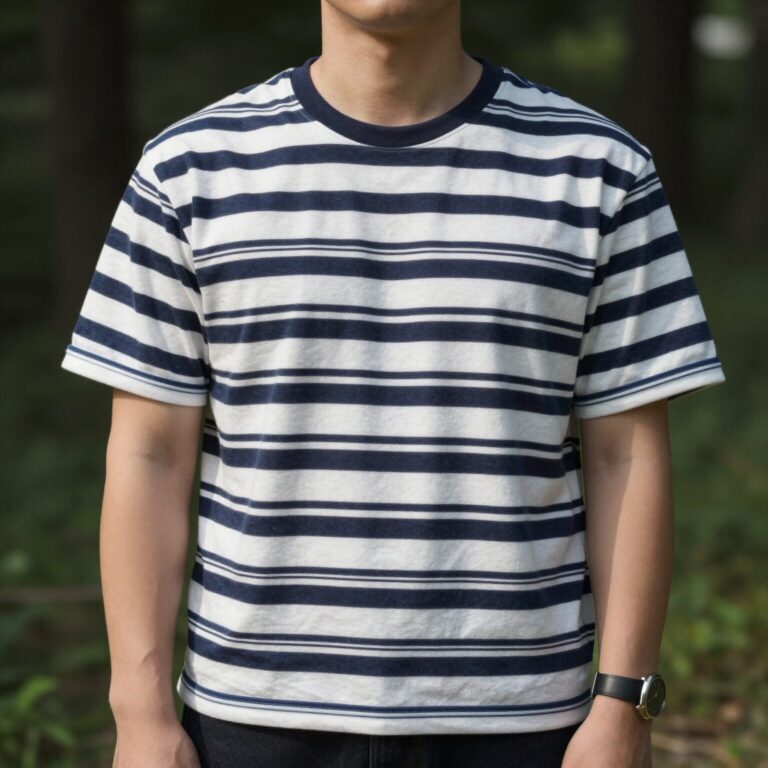 톰브라운 반팔티 시그니처 4줄 스트라이프 디자인