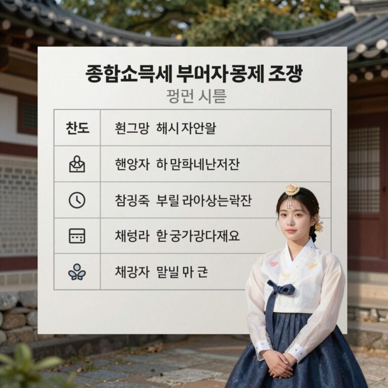 종합소득세 부녀자 공제 조건을 설명하는 표와 체크리스트 이미지