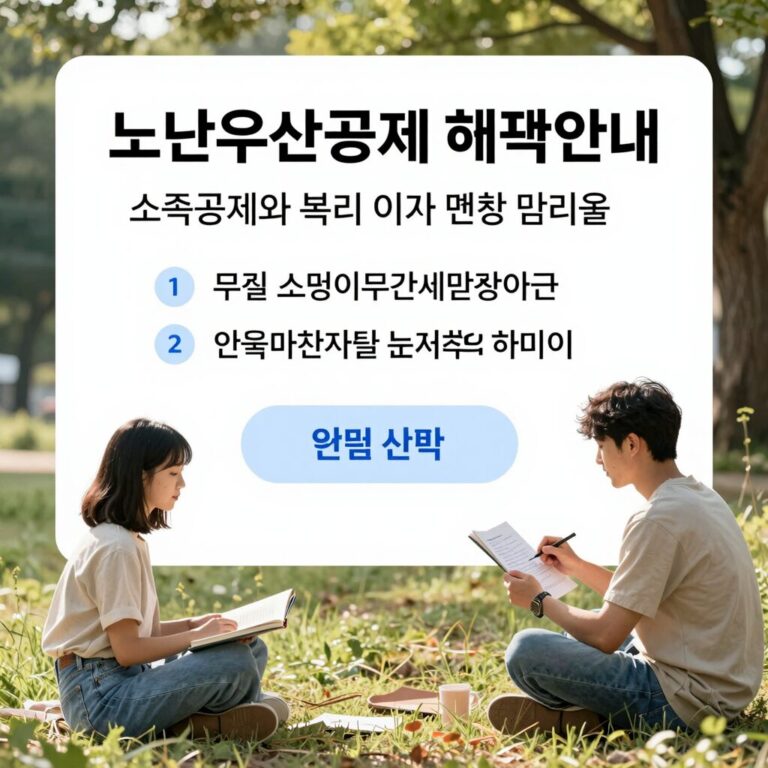 노란우산공제 혜택 안내 이미지 소득공제와 복리 이자 희망장려금 등 핵심 내용을 한눈에 보여주는 그림