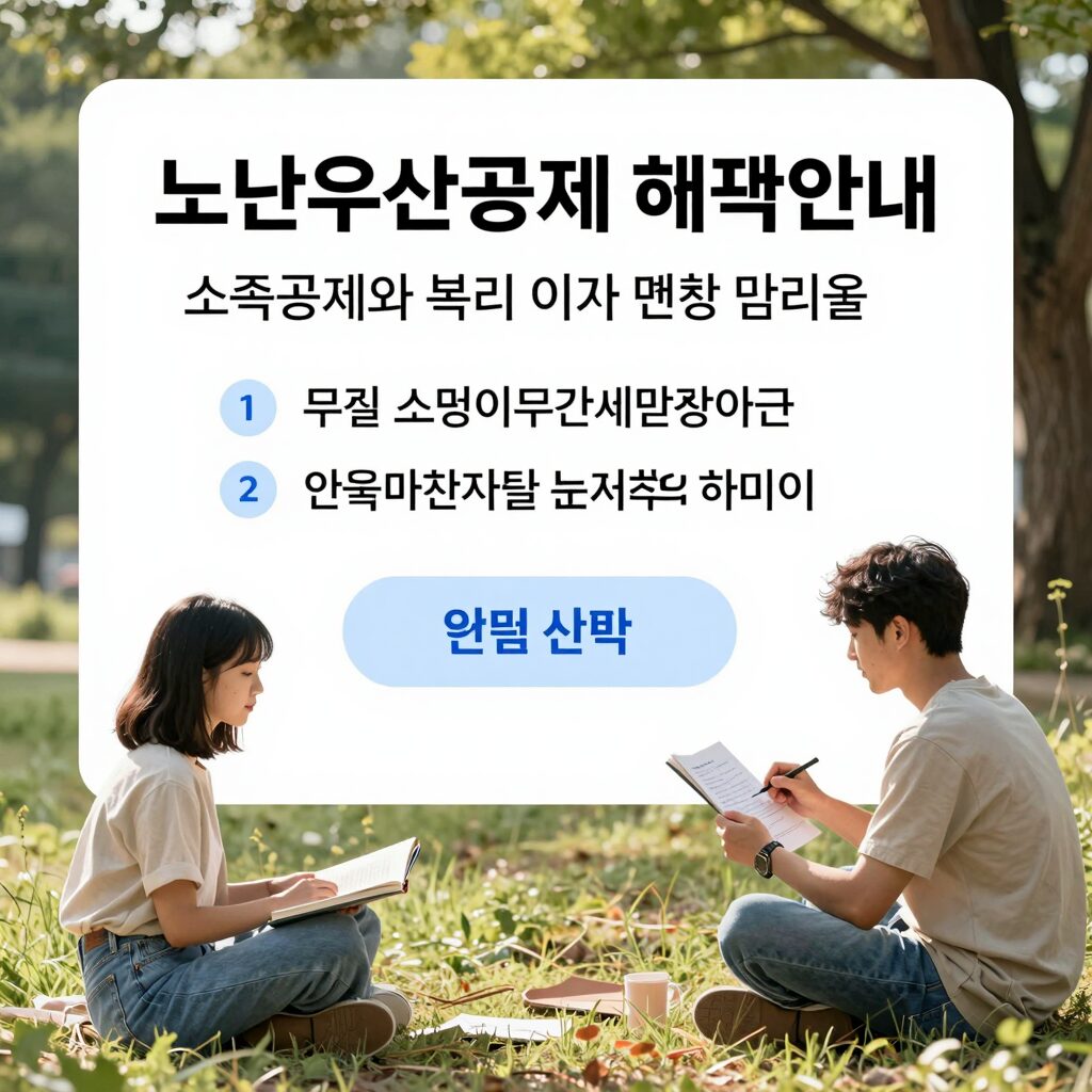 노란우산공제 혜택 안내 이미지 소득공제와 복리 이자 희망장려금 등 핵심 내용을 한눈에 보여주는 그림