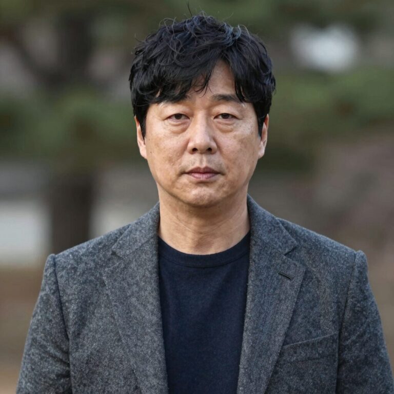 김대호 아나운서의 프로필 사진. 차분한 표정의 MBC 시절 모습